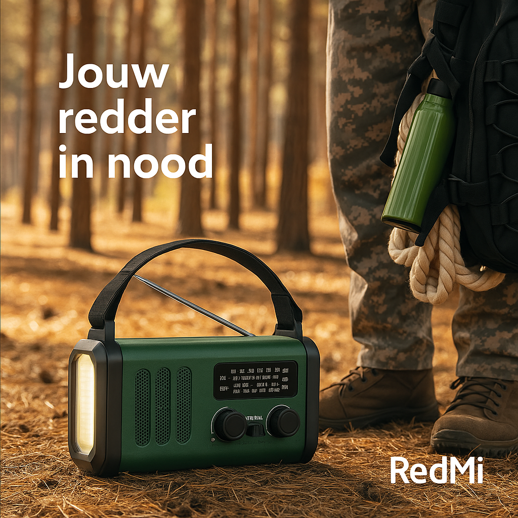 REDMI™ Veilige Noodradio met Zonne-energie